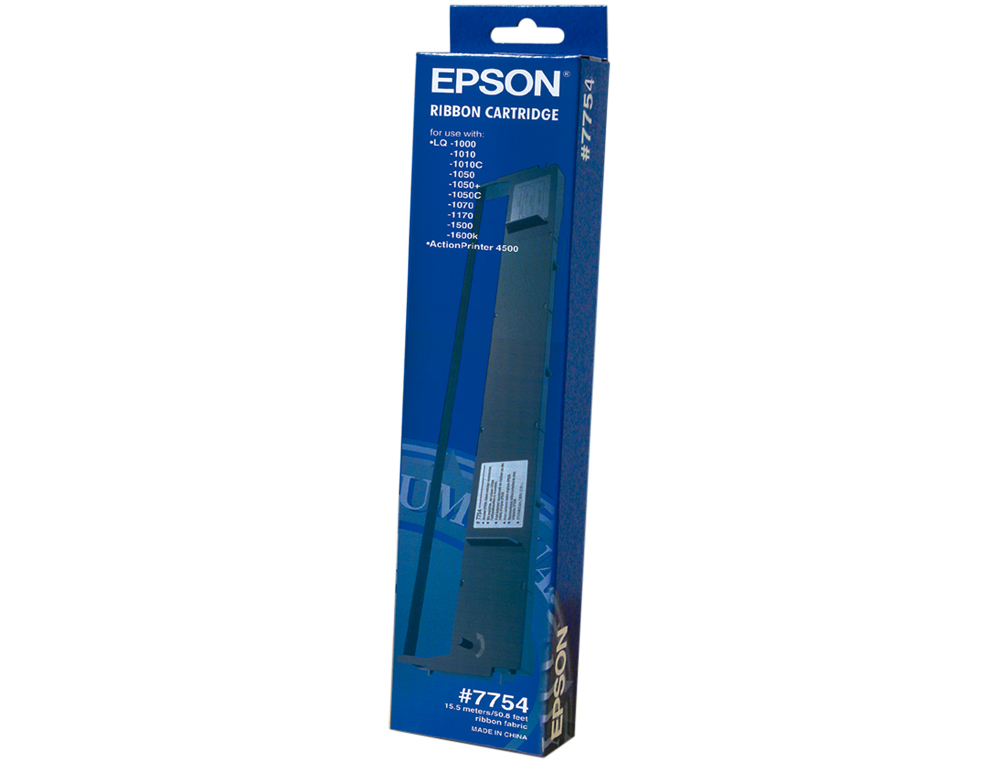 FITA MAQUINA ORIGINAL EPSON PARA LQ-1010/1050/1070+/1170 PRETA