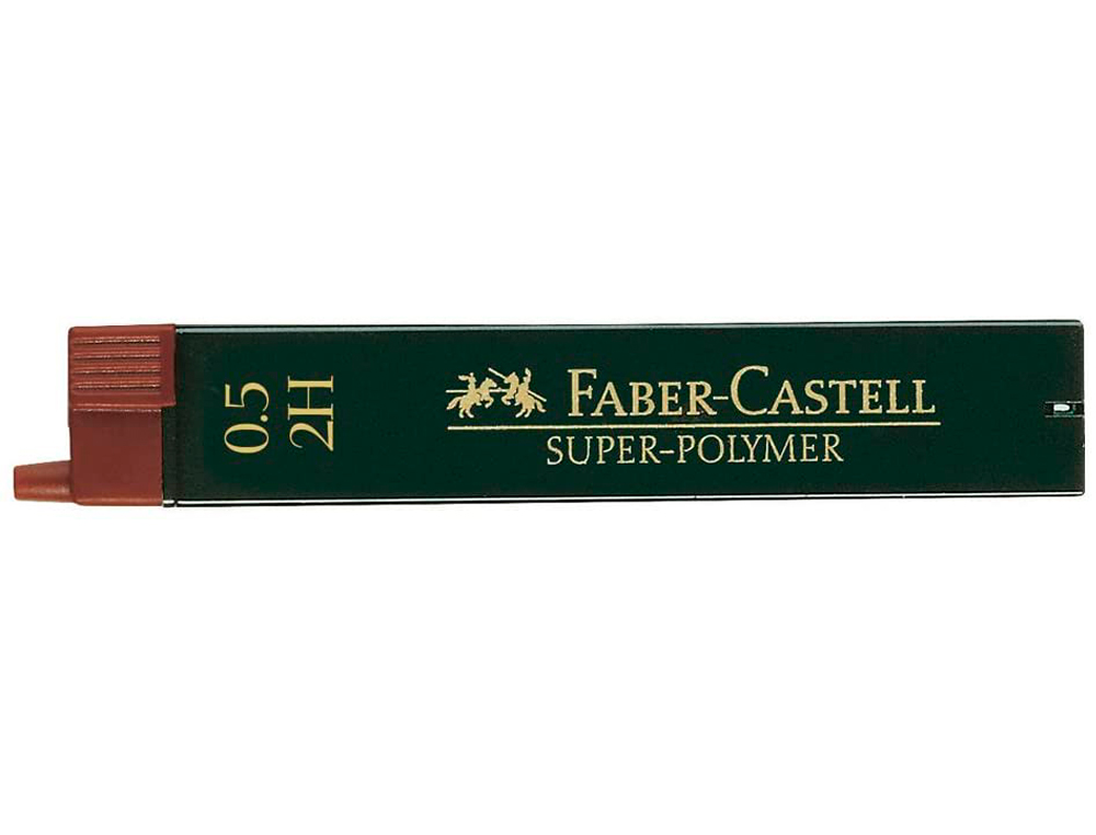 MINAS FABER GRAFITE 9065 0,5 MM 2H - ESTOJO DE 12 MINAS