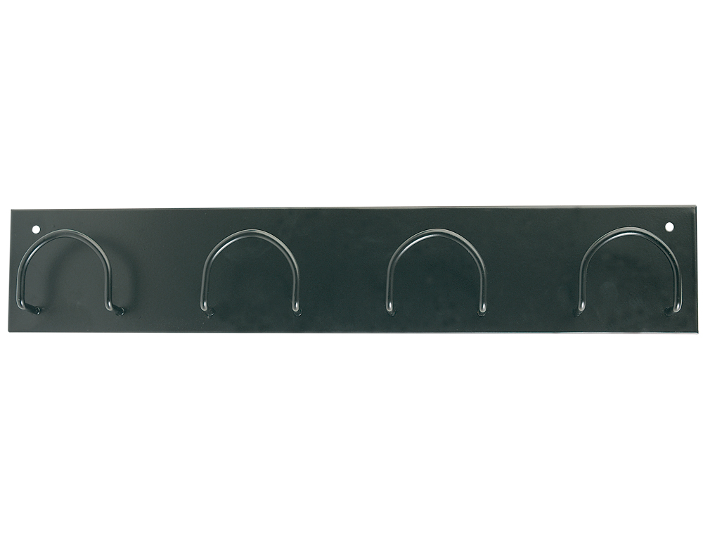 CABIDE DE PAREDE SIE METALICO COM 4 SUPORTES NA COR PRETO