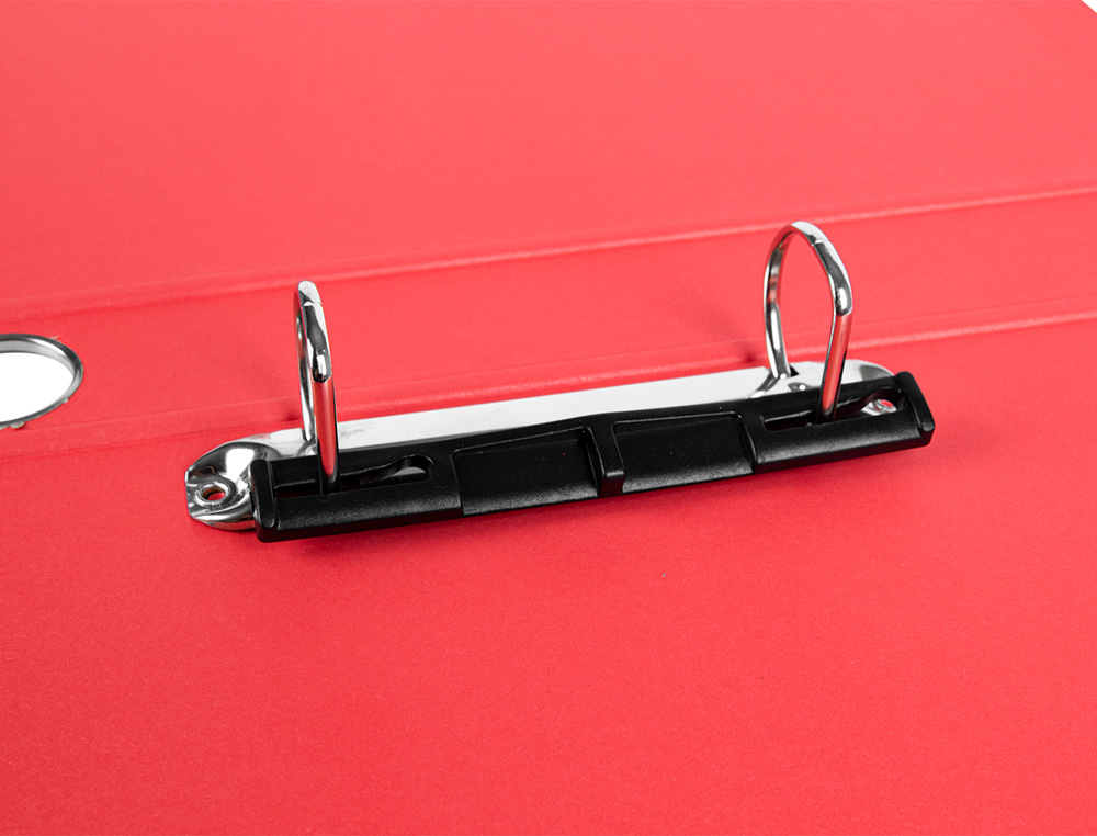MODULO DE 4 PASTAS DE ARQUIVO LIDERPAPEL 2 ANEIS FOLIO LOMBADA 35 MM VERMELHO