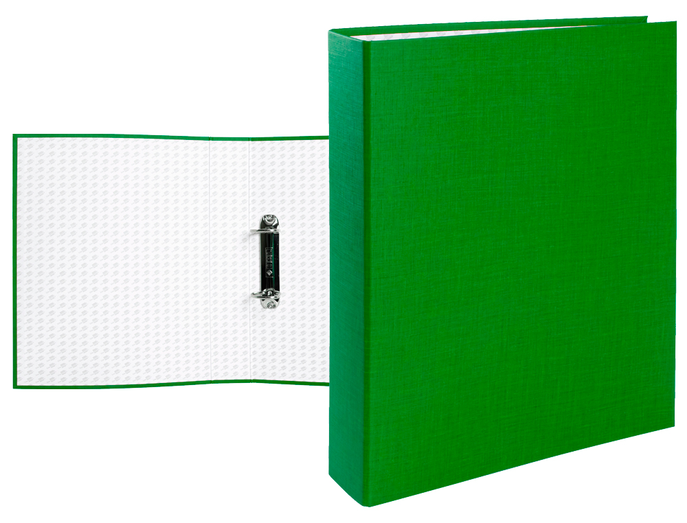 CAPA LIDERPAPEL 2 ANEIS 40 MM CARTAO FORRADO PAPER FOLIO VERDE