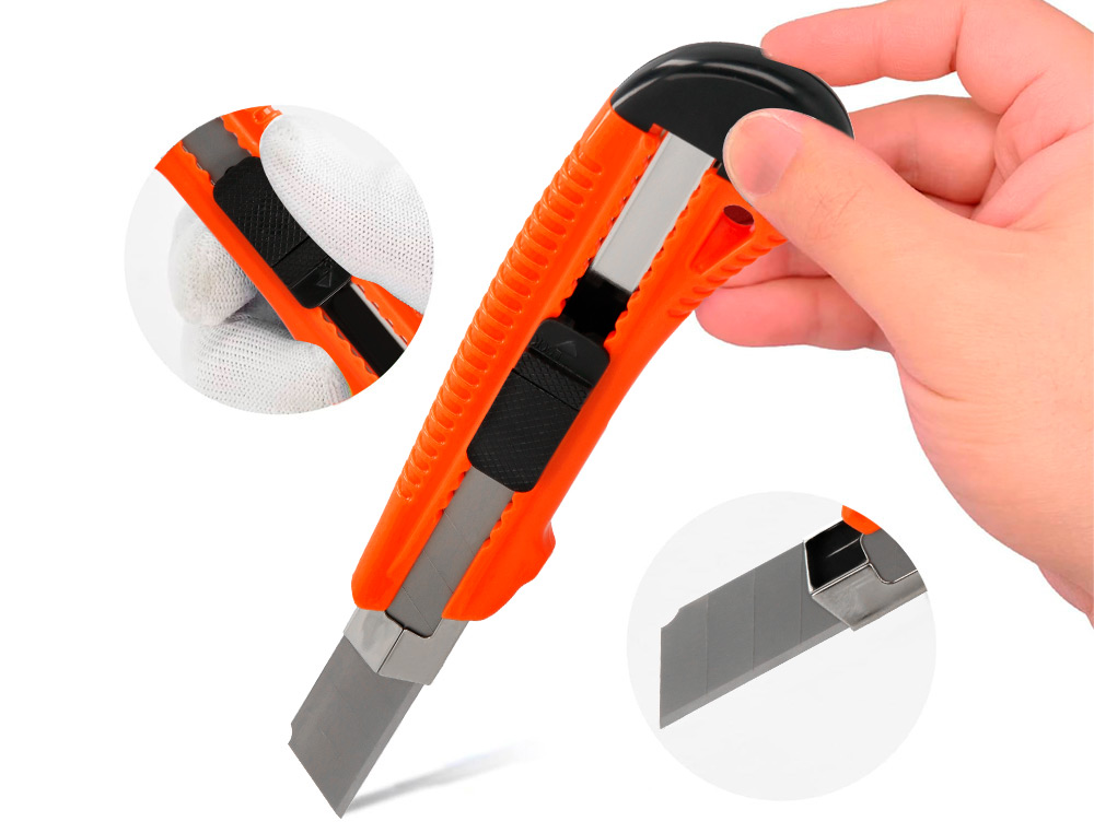 X-ATO Q-CONNECT LARGO DE PLSTICO LAMINA DE ACO 18 MM DE LARGURA COMPRIMENTO 155 MM BLISTER DE 1 UNIDADE