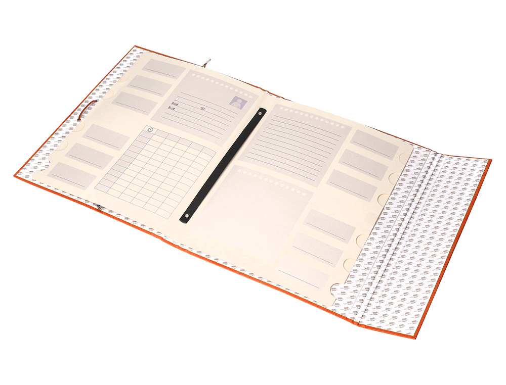 PASTA CLASSIFICADORA LIDERPAPEL COM 12 DEPARTAMENTOS LARANJA