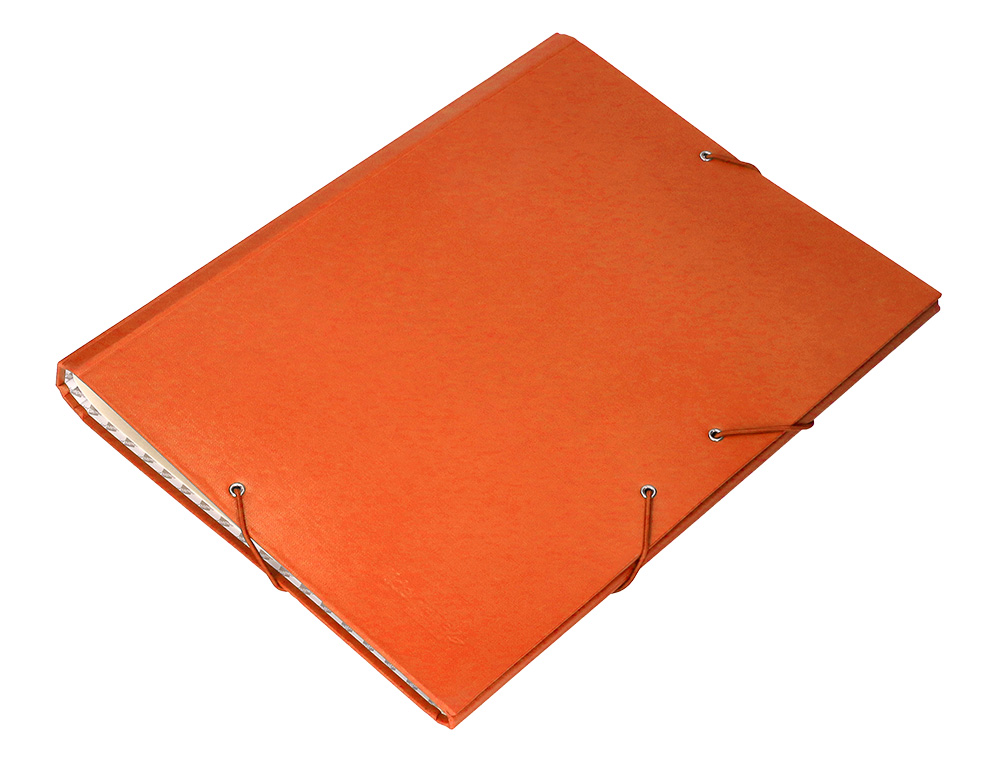 PASTA CLASSIFICADORA LIDERPAPEL COM 12 DEPARTAMENTOS LARANJA