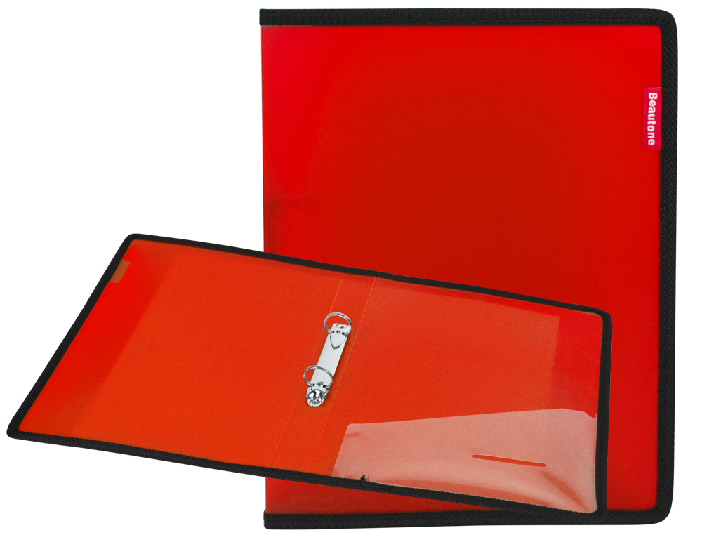 PASTA POLIPROPILENO LIDERPAPEL DIN A4 2 ANEIS VERMELHA