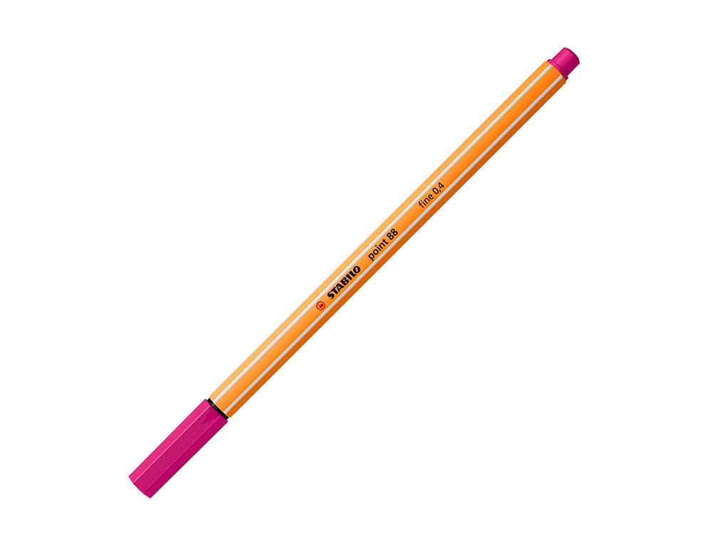 MARCADOR STABILO PONTA DE FIBRA POINT 88 ROSA 0,4 MM