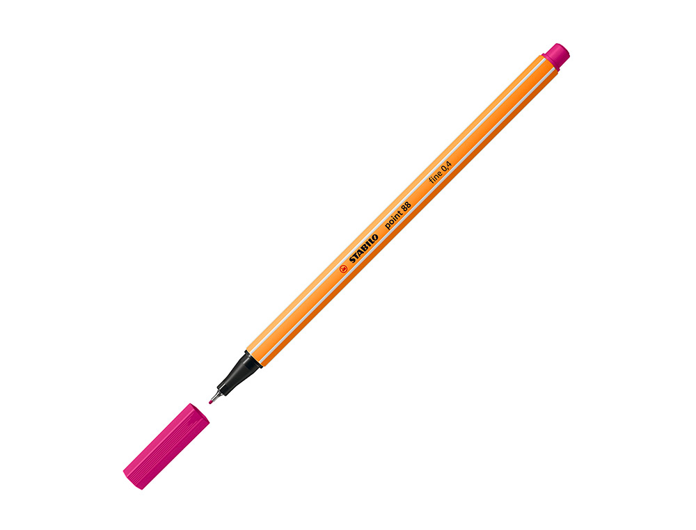 MARCADOR STABILO PONTA DE FIBRA POINT 88 ROSA 0,4 MM