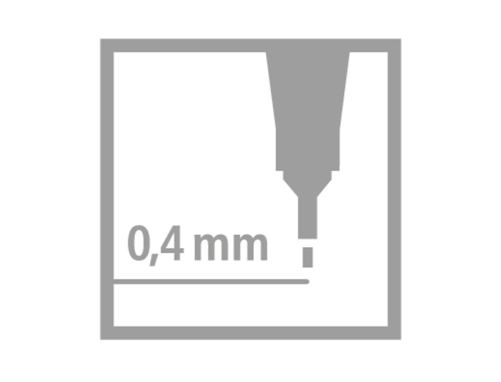 MARCADOR STABILO PONTA DE FIBRA POINT 88 ROSA 0,4 MM