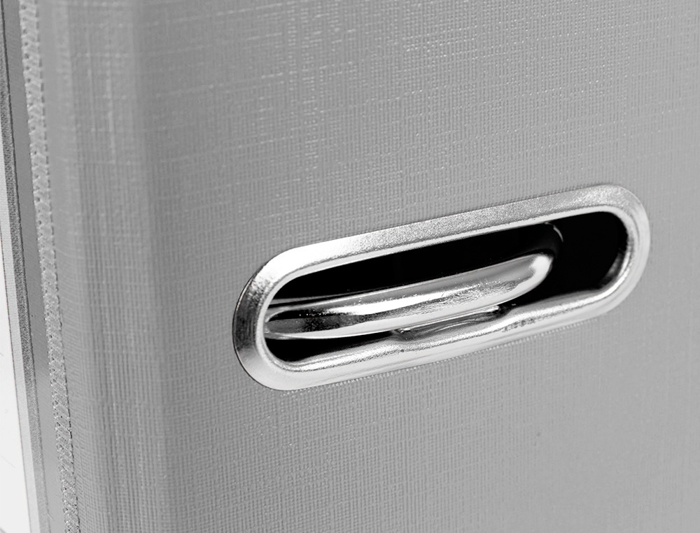 PASTA DE ARQUIVO DE ALAVANCA LIDERPAPEL DOCUMENTA PVC DIN A4 LOMBADA 75 MM CINZA