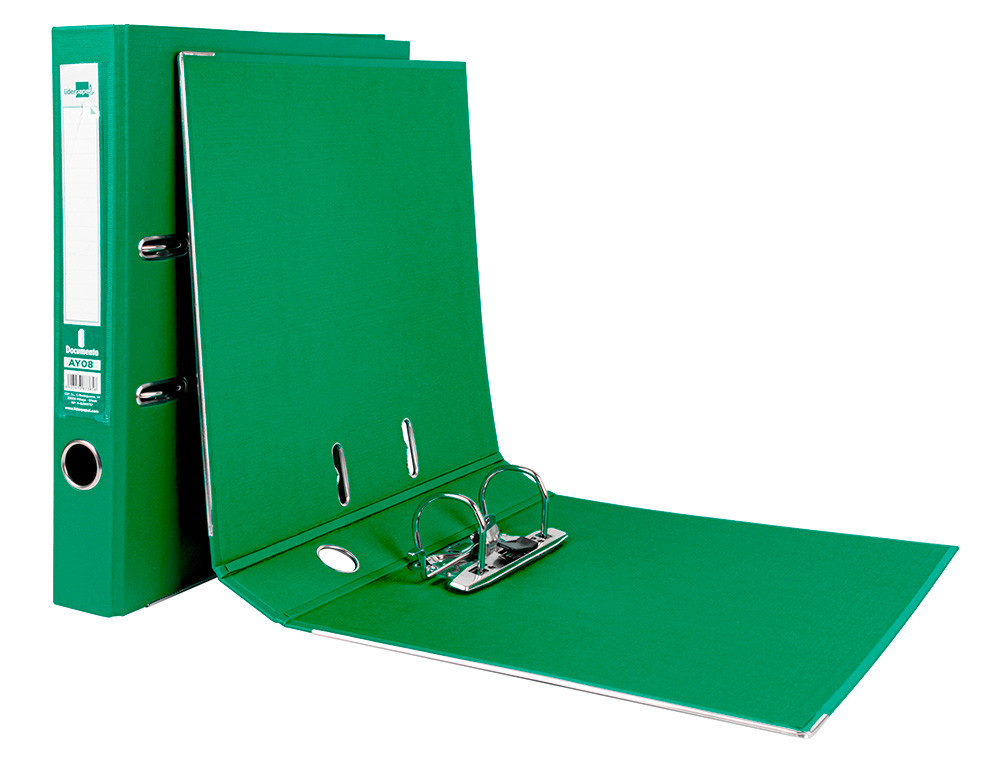 PASTA DE ARQUIVO DE ALAVANCA LIDERPAPEL DOCUMENTA PVC DIN A4 LOMBADA 52 MM VERDE