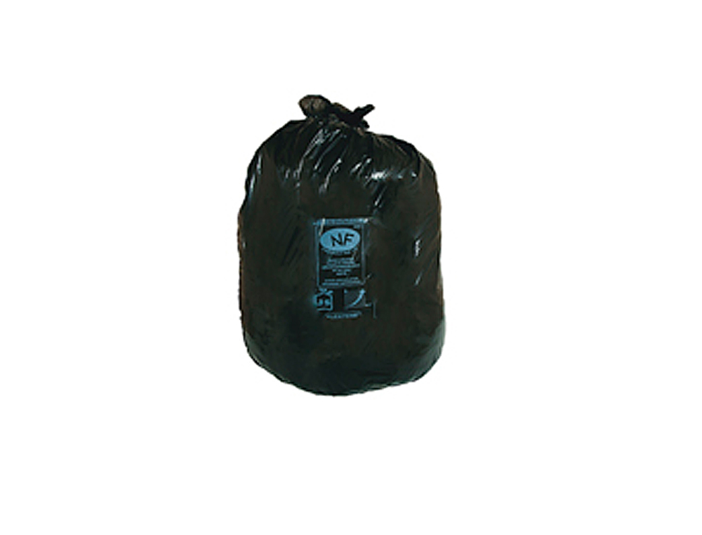 SACO DE LIXO INDUSTRIAL PRETO - 90 X 110 CM ROLO 10 UNIDADES