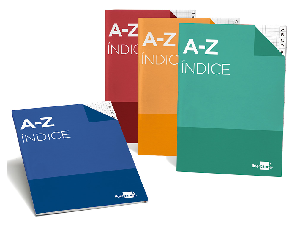 INDICE FLEXIVEL LIDERPAPEL QUARTO 24 FOLHAS 4 CORES SORTIDAS 70 GR