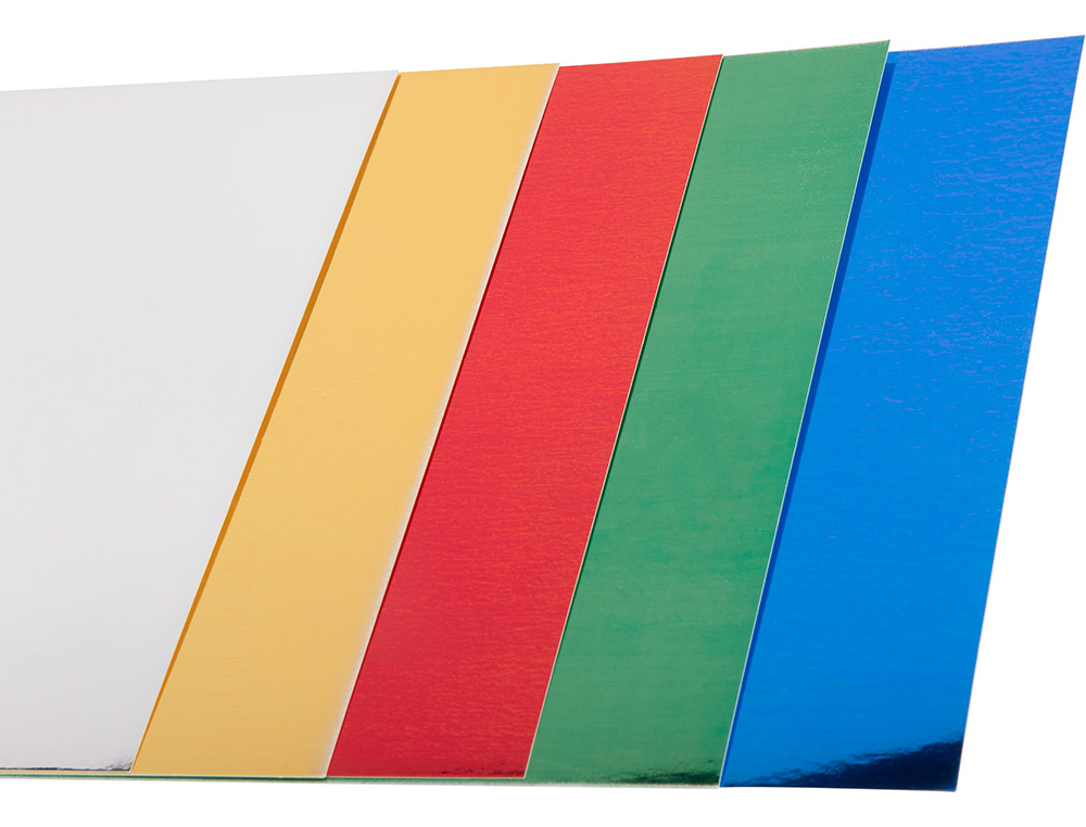 CARTOLINA LIDERPAPEL METALIZADA DIN A4 235 GR CORES SORTIDAS PACK 50 FOLHAS