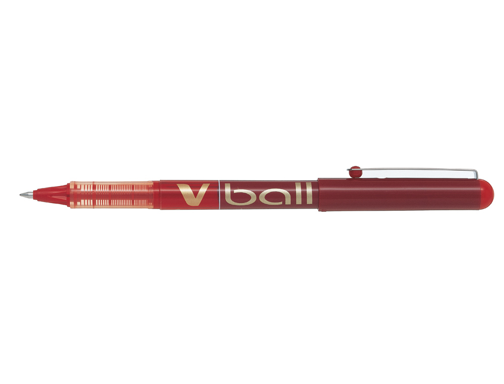 MARCADOR PILOT ROLLER V-BALL VERMELHO 0.7 MM