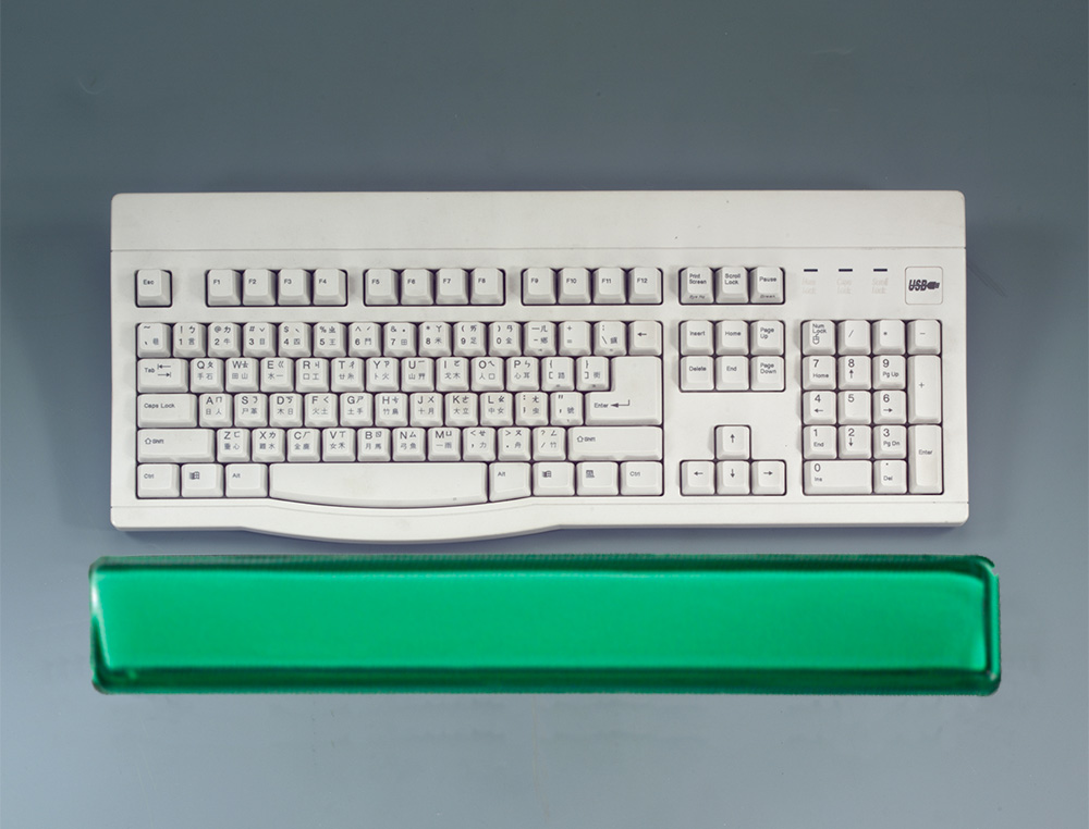 APOIO DE PULSOS Q-CONNECT EM GEL NA COR VERDE