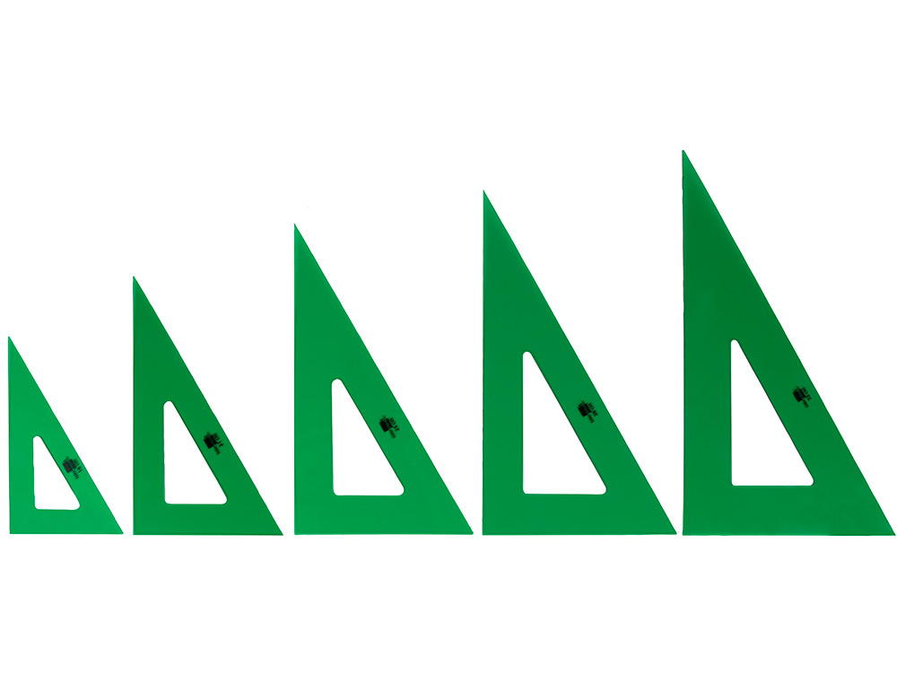 ESQUADRO LIDERPAPEL 32 CM PLASTICO VERDE