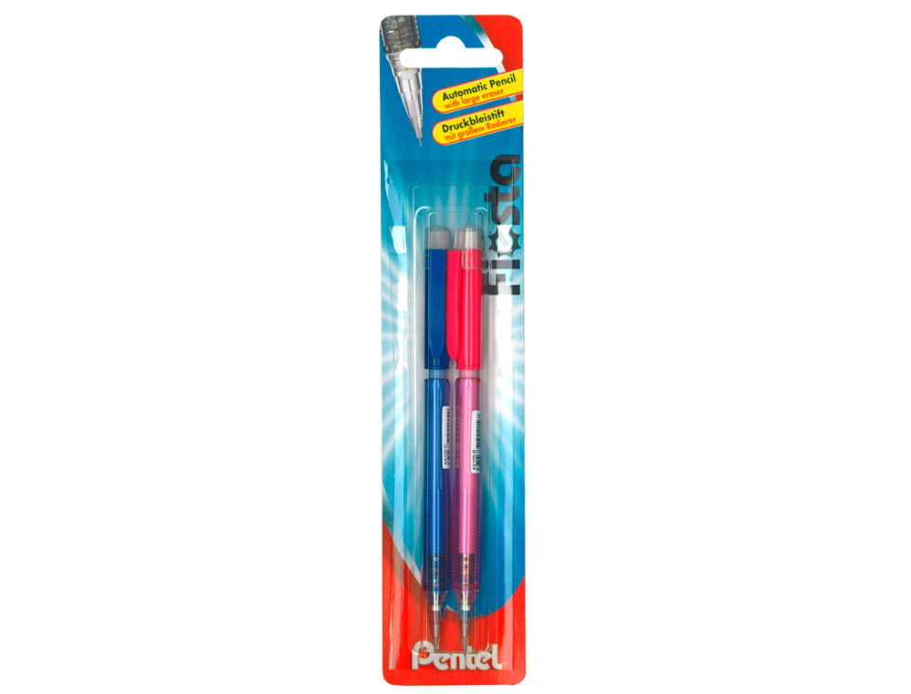 BLISTER LAPISEIRA PENTEL AX105COM 2 UNIDADES AZUL E VERMELHO