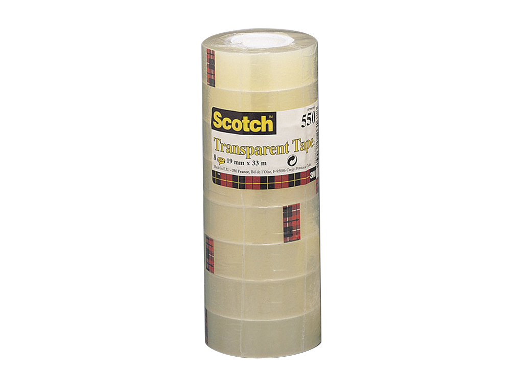 FITA ADESIVA SCOTCH ACORDEONPACK 8 550 19X33 MM
