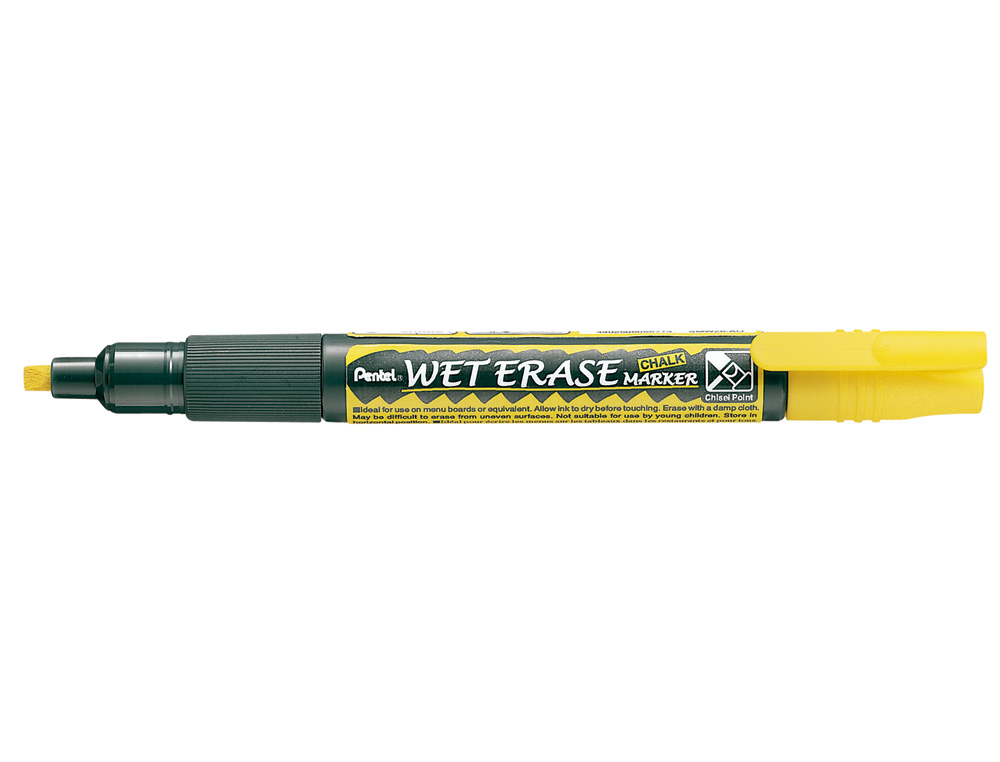 MARCADOR PENTEL GIZ SMW26 WET ERASE AMARELO