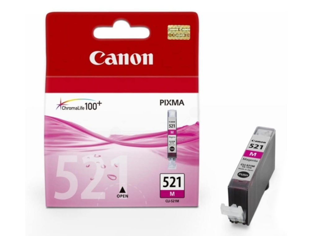 TINTEIRO CANON CLI-521M MAGENTA PIXMA MP620/630/980 IP3600/4600
