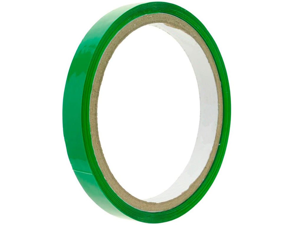 FITA ADESIVA Q-CONNECT 66M X 9MM VERDE PARA FECHAR SACOS