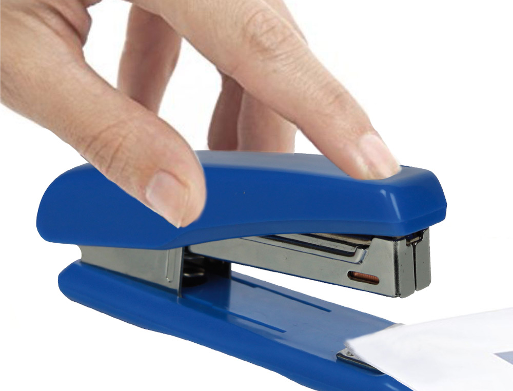 AGRAFADOR Q-CONNECT KF-11064 PLASTICO AZULCAPACIDADE 25 FOLHAS