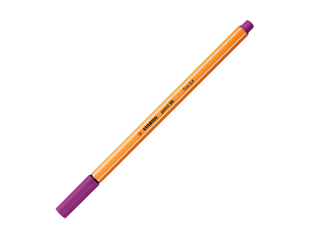 MARCADOR STABILO PONTA DE FIBRA POINT 88 LILAS 0,4 MM