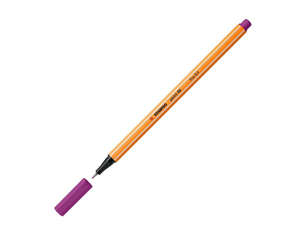 MARCADOR STABILO PONTA DE FIBRA POINT 88 LILAS 0,4 MM