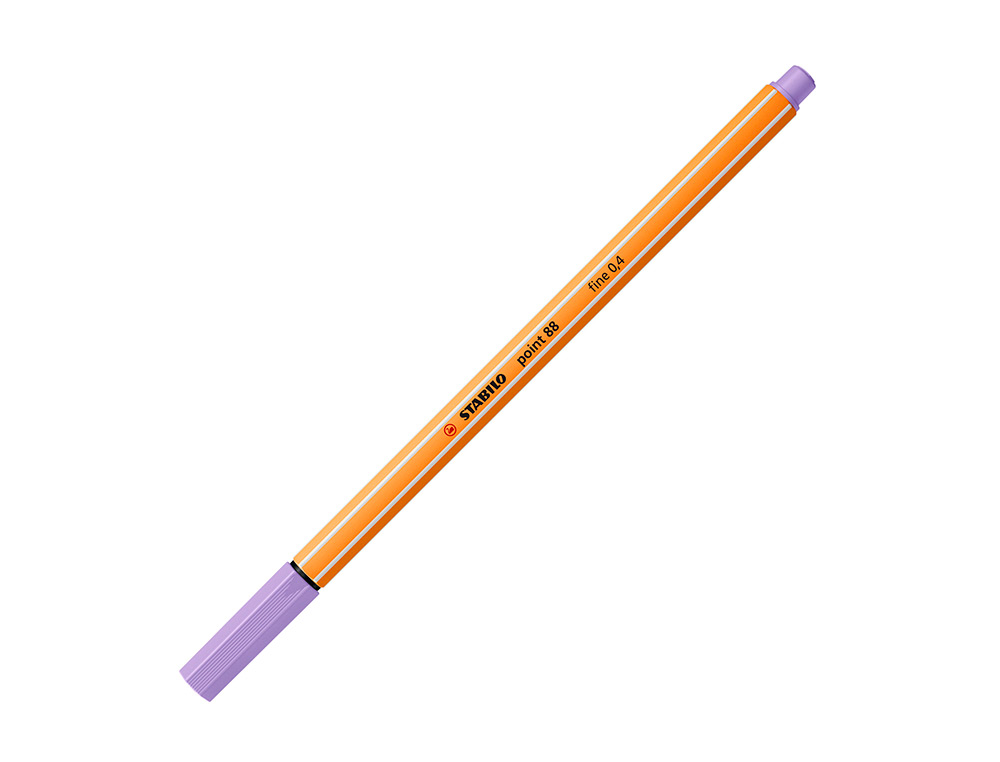MARCADOR STABILO PONTA DE FIBRA POINT 88 LILAS CLARO 0.4 MM