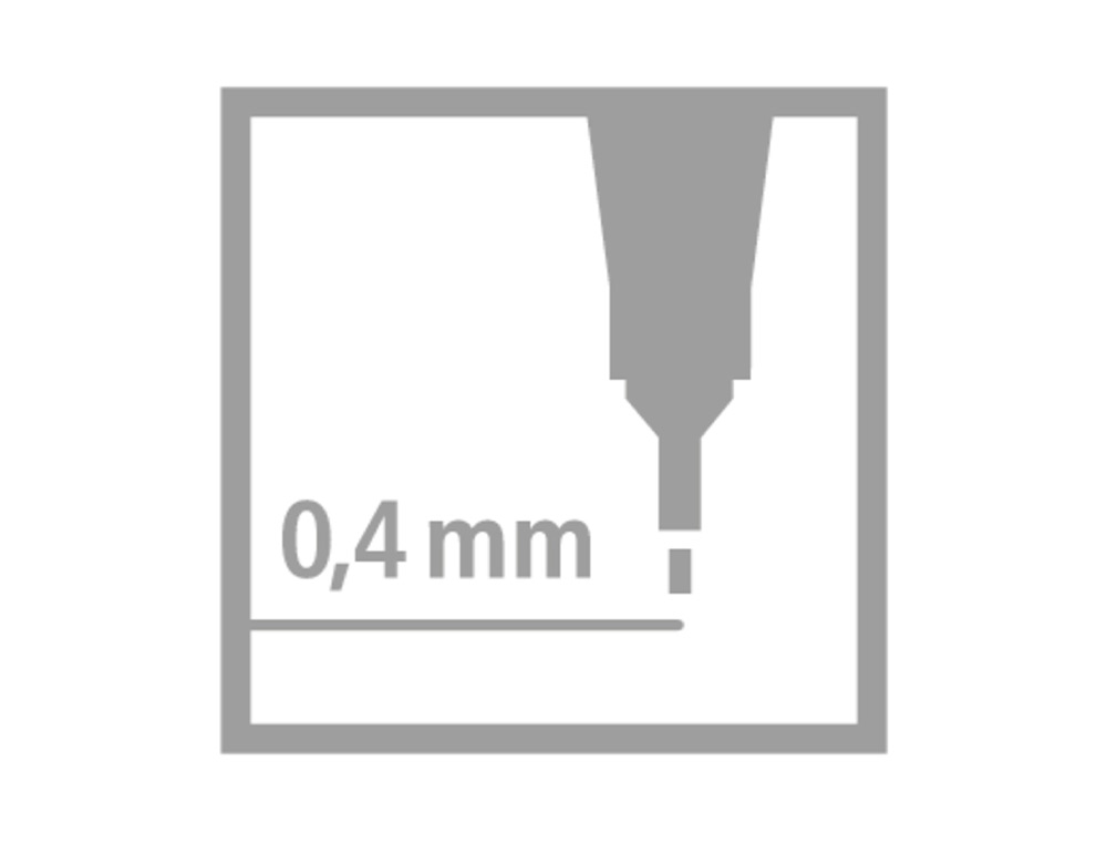 MARCADOR STABILO PONTA DE FIBRA POINT 88 LILAS CLARO 0.4 MM