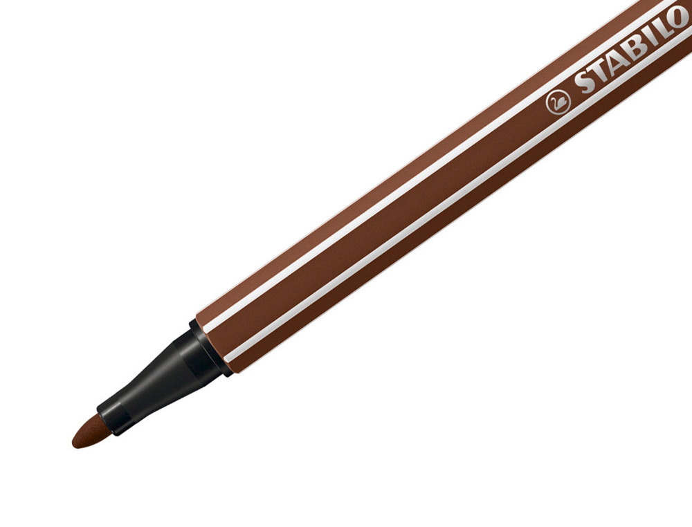 MARCADOR STABILO AGUARELAVEL PEN 68 CASTANHO 1 MM