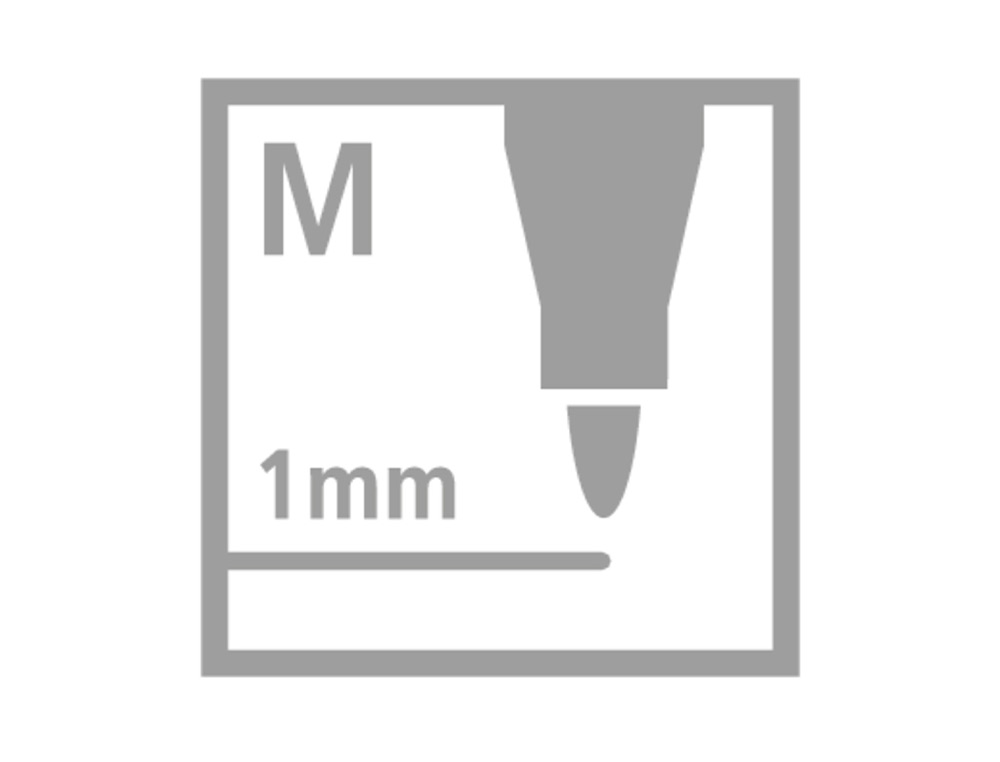 MARCADOR STABILO AGUARELAVEL PEN 68 CASTANHO 1 MM