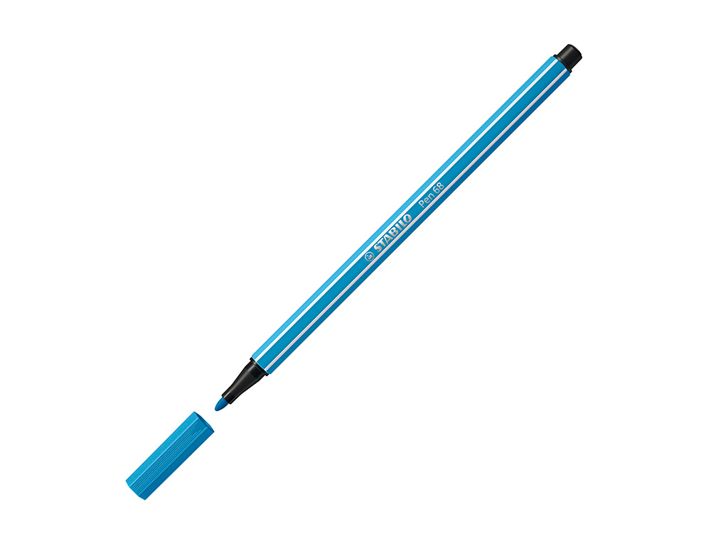 MARCADOR STABILO AGUARELAVEL PEN 68 AZUL CELESTE 1 MM