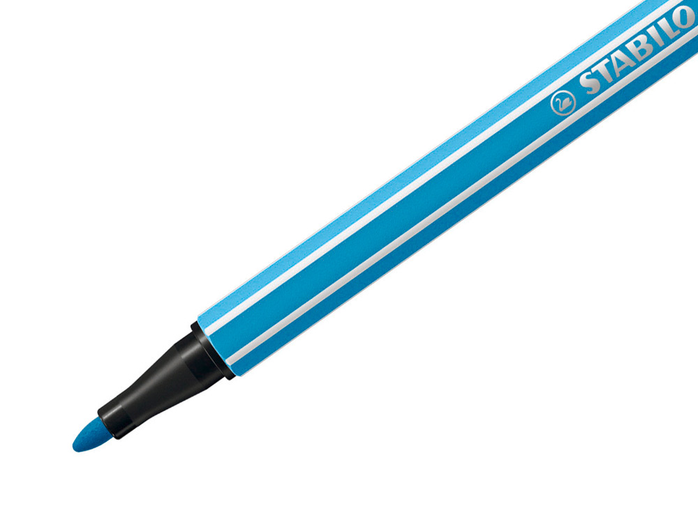 MARCADOR STABILO AGUARELAVEL PEN 68 AZUL CELESTE 1 MM