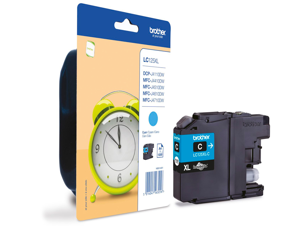 TINTEIRO BROTHER MFC-J4410DW/4510 DW CIAN ALTA CAPACIDADE1200 PAG
