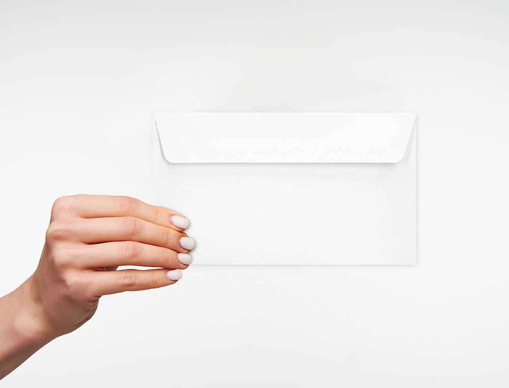 ENVELOPE LIDERPAPEL N.2 AMERICANO BRANCO 110X220 MM TIRA DE SILICONE PACK DE 25 UNIDADES