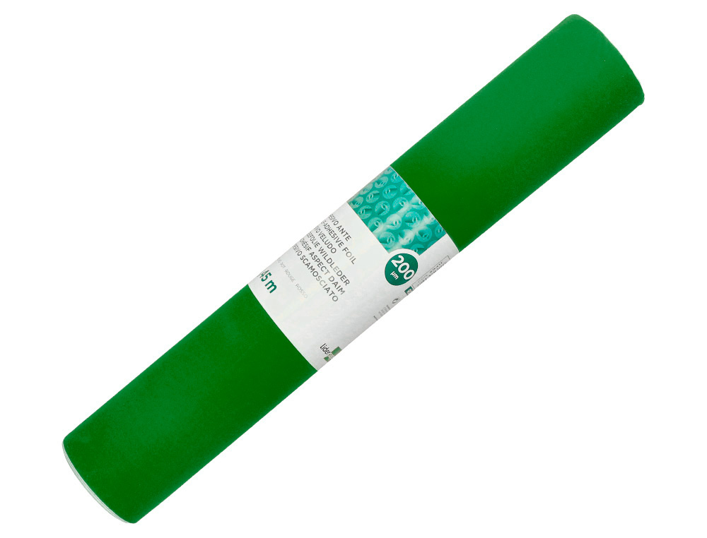 ROLO ADESIVO LIDERPAPEL UNICOLOR VERDE BRILHO ROLO DE 0,45 X 20 MT