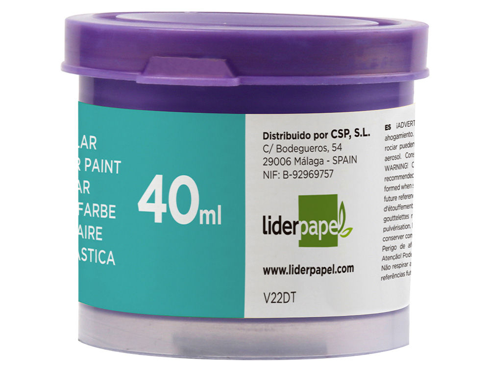 GUACHE LIDERPAPEL ESCOLAR 40 ML VIOLETA