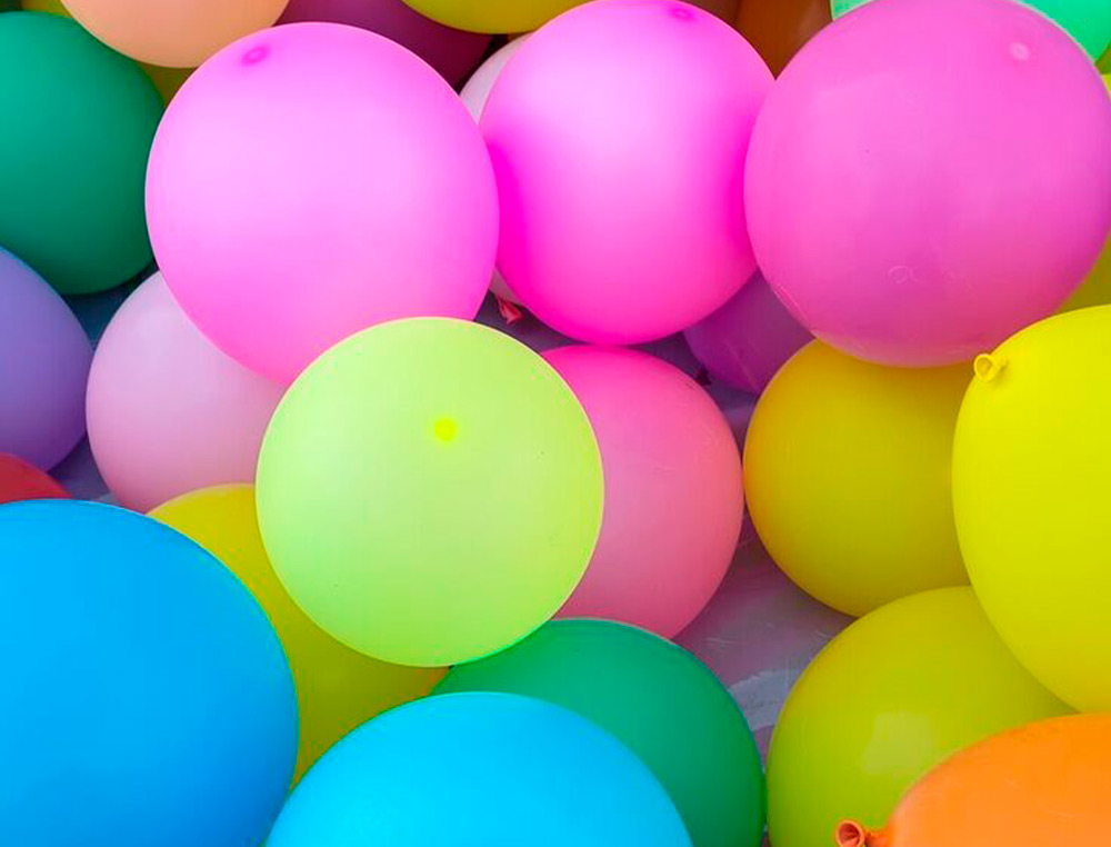 BALOES FLUORESCENTES BOLSA DE 15 UNIDADES