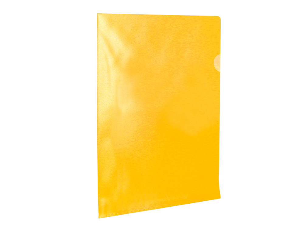 BOLSA DOSSIER Q-CONNECT EM PLASTICO DIN A4 120 MICRONS AMARELO CAIXA DE 100 UNIDADES