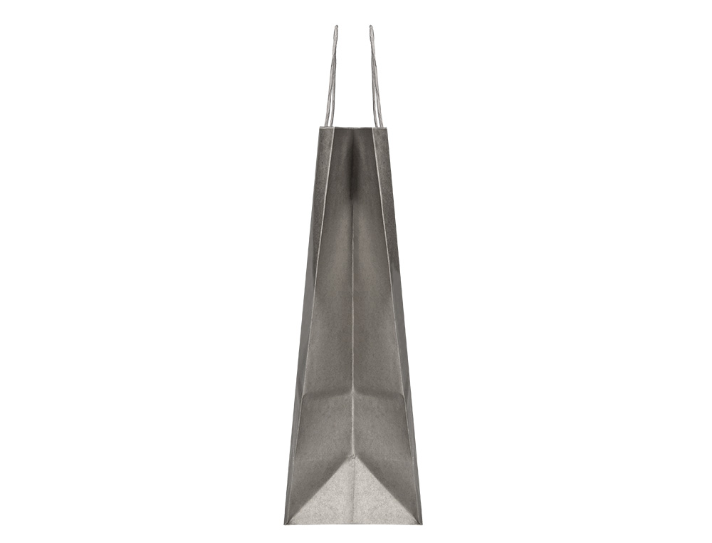 SACO DE PAPEL Q-CONNECT KRAFT PRATA ASA RETORCIDA 240X100X310 MM