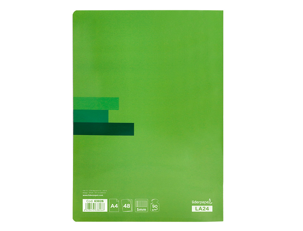 CADERNO AGRAFADO LIDERPAPEL SCRIPTUS DIN A4 48 F QUADRICULA 5MM 90 GR COM MARGEM CORES SORTIDOS