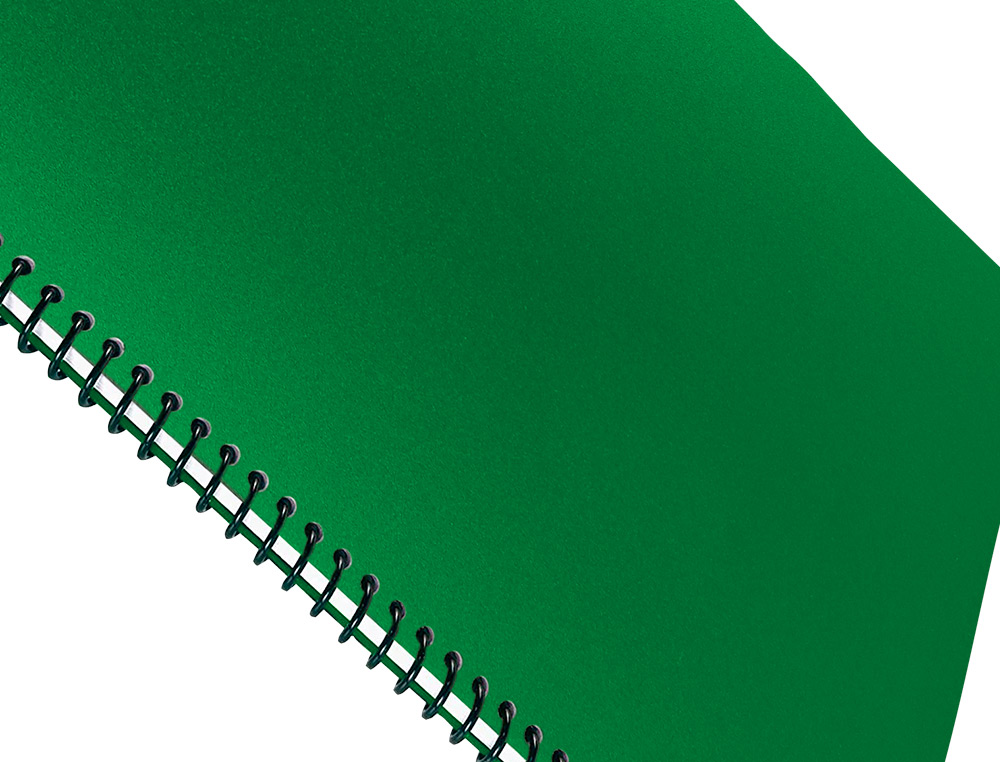 CAPA DE ENCADERNACAO LIDERPAPEL POLIPROPILENO DIN A4 0.8 MM VERDE PACK DE 50 UNIDADES