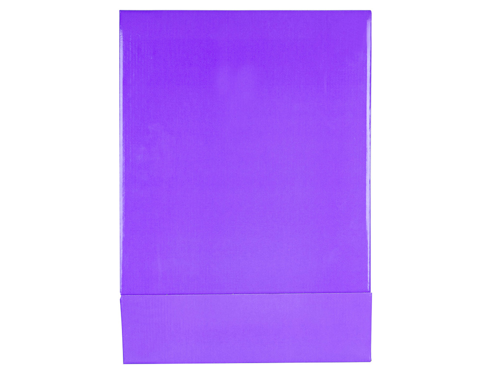 CAIXA PARA PASTA DE ARQUIVO DE ALAVANCA LIDERPAPEL DOCUMENTA DIN A4 LOMBADA 75 MM LILAS