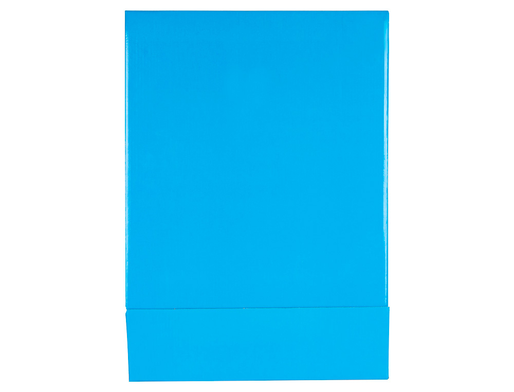 CAIXA PARA PASTA DE ARQUIVO DE ALAVANCA LIDERPAPEL DOCUMENTA CARTAO FOLIO LOMBADA 75 MM CELESTE