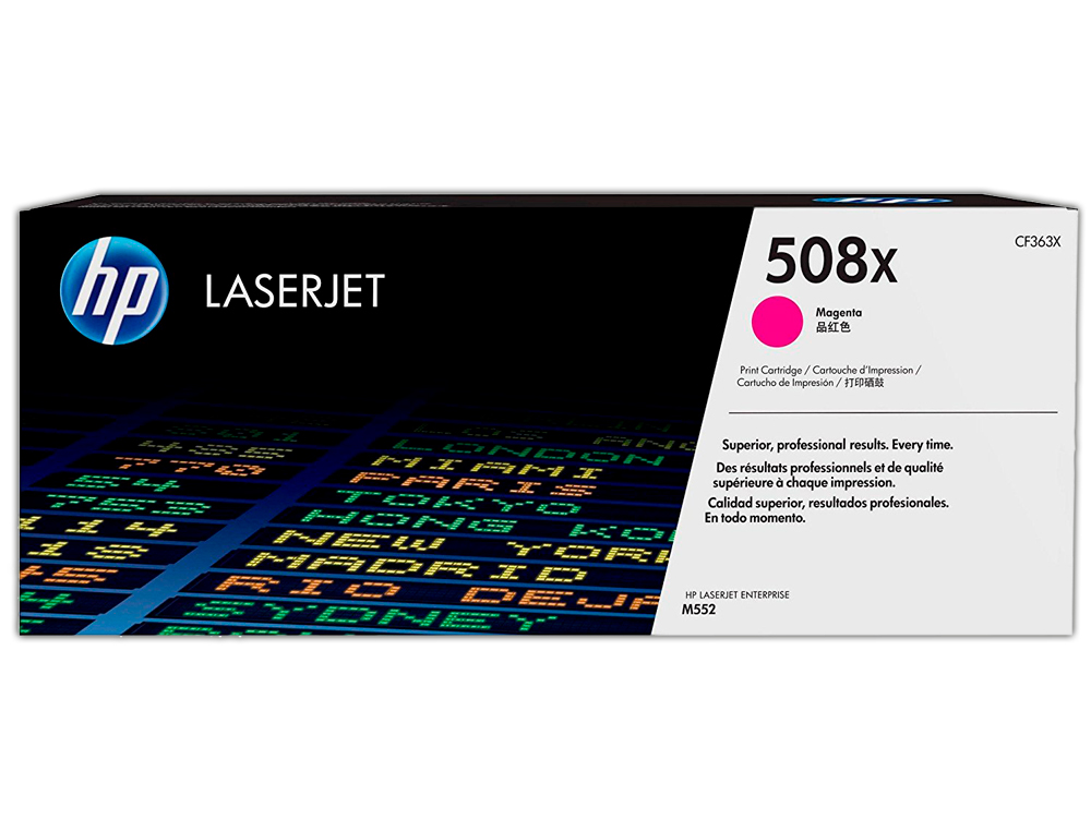 TONER HP COR LASERJET ENTREPRISE M552 / M553 / M577 MAGENTA 9500 PAG