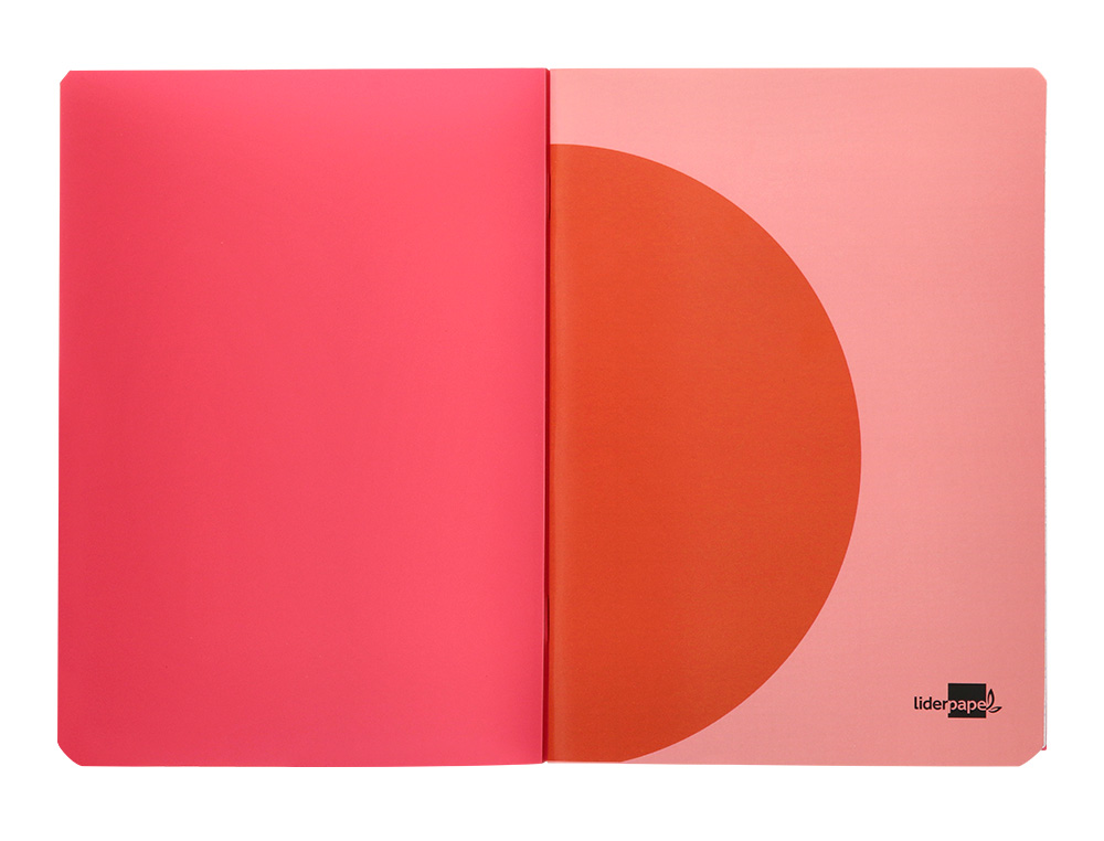 CADERNO AGRAFADO LIDERPAPEL 360 CAPA DE PLASTICO DIN A5 48 F 90 GR 5MM COM DUPLA MARGEM CORES SORTIDAS