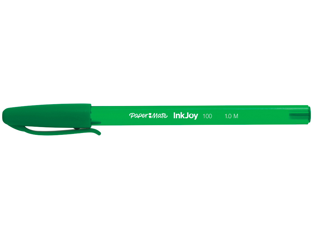 ESFEROGRAFICA PAPER MATE INKJOY 100 PONTA MEDIA TRACO 1 MM VERDE