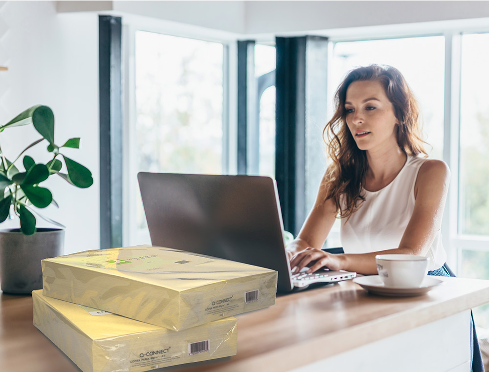 PAPEL DE COR Q-CONNECT DIN A3 80 GR CHAMPAGNE EMBALAGEM DE 500 FOLHAS