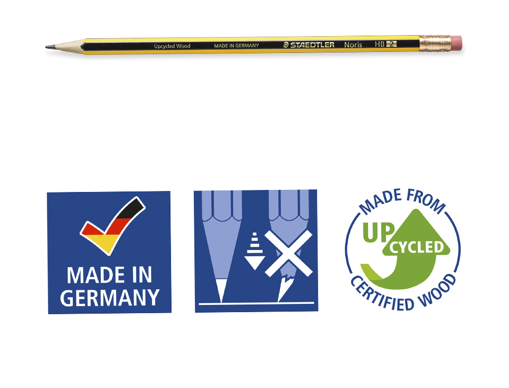 LAPIS DE GRAFITE STAEDTLER NORIS COM BORRACHA